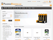 Tablet Screenshot of pilasmasbaratas.com
